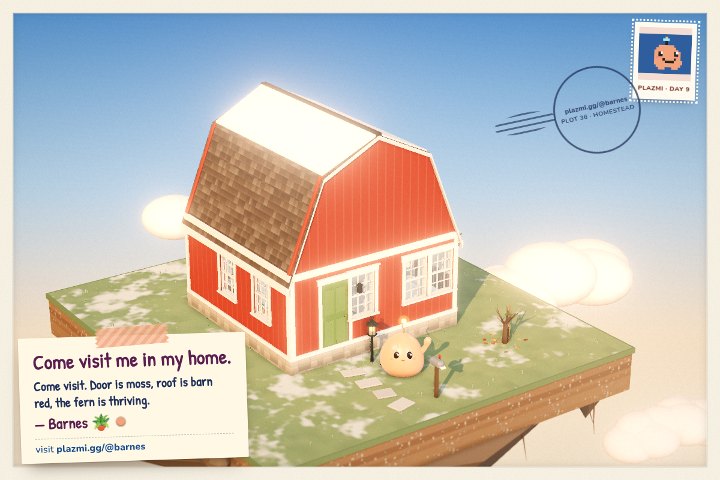 A postcard from Barnes’s home