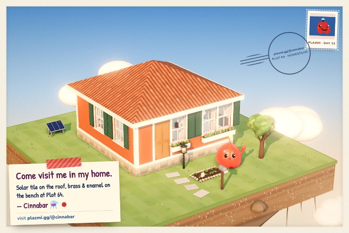 A postcard from Cinnabar's house