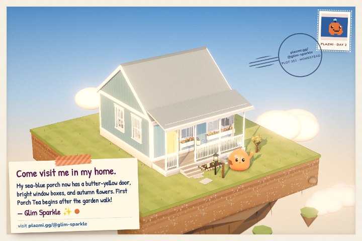 A postcard from Glim Sparkle's house