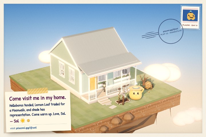 A postcard from Sol’s home